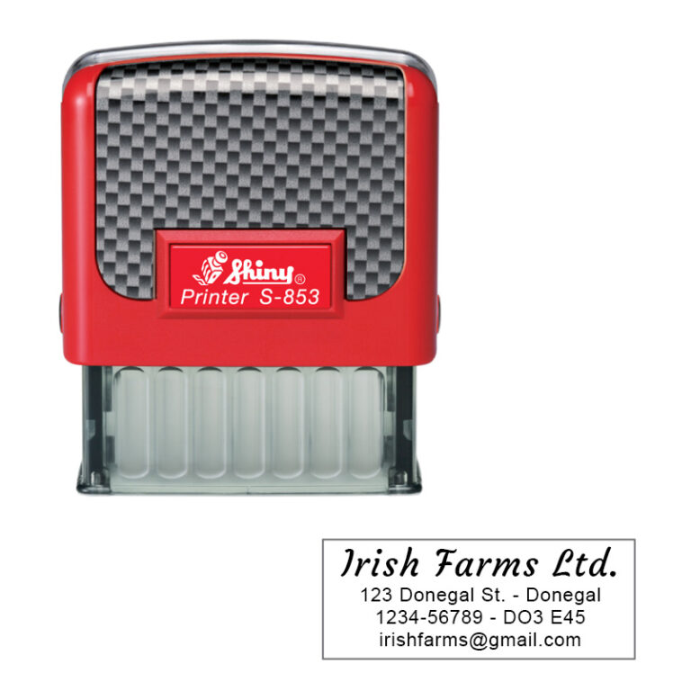 Shiny S853 Self Inking Stamp Royal Rubber Stamps Premium Self